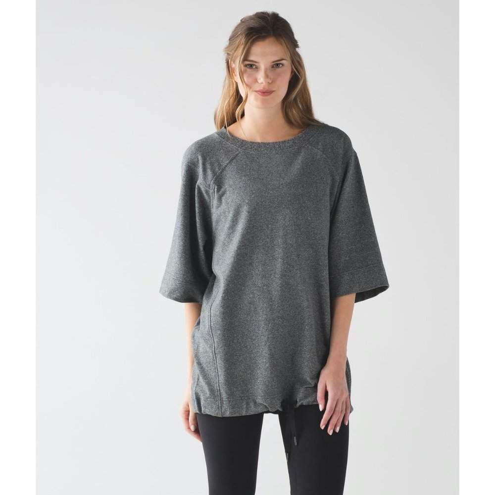 Lululemon Split Short Sleeve Sweatshirt Gray